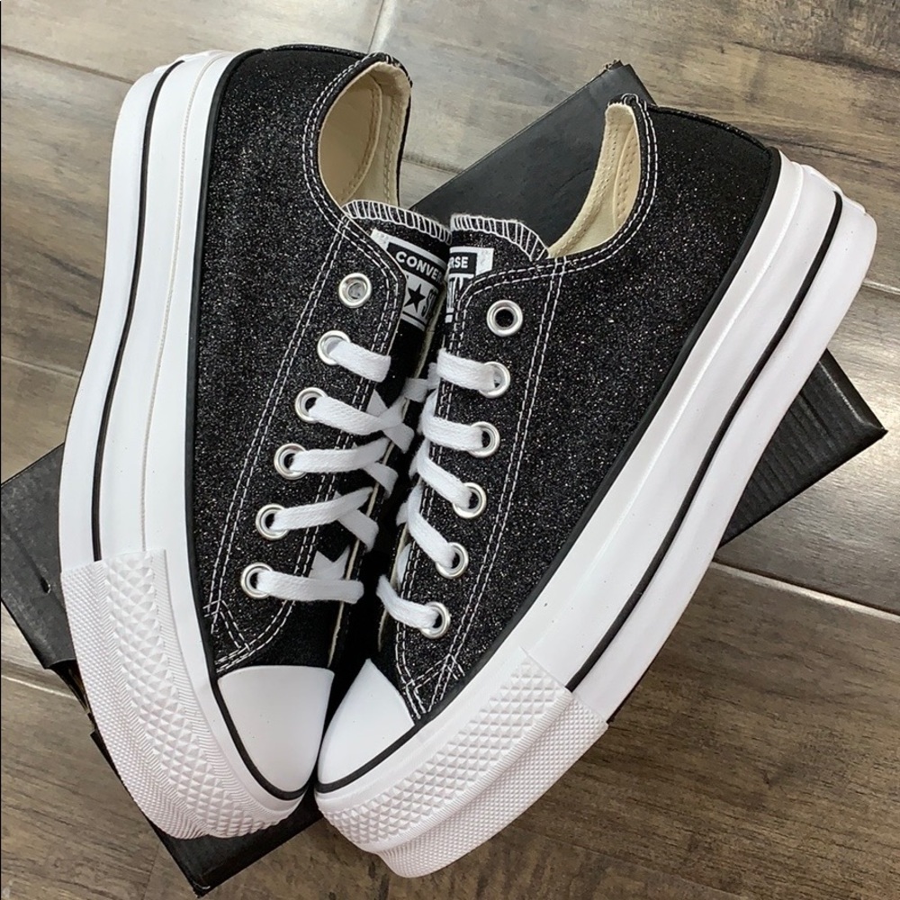 CONVERSE CTAS LIFT OX PLATFORM black/white/black - Picture 13 of 16